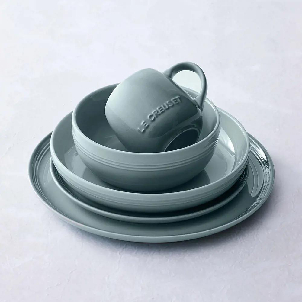 Le Creuset Sea Salt Stoneware Coupe Side Plate 22cm